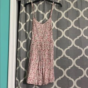 GARAGE pink flower sun dress